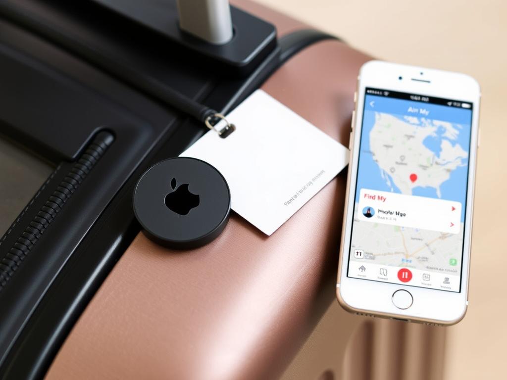 Apple AirTag sendo usado para rastrear bagagem em tempo real Apple AirTag sendo usado para rastrear bagagem em tempo real