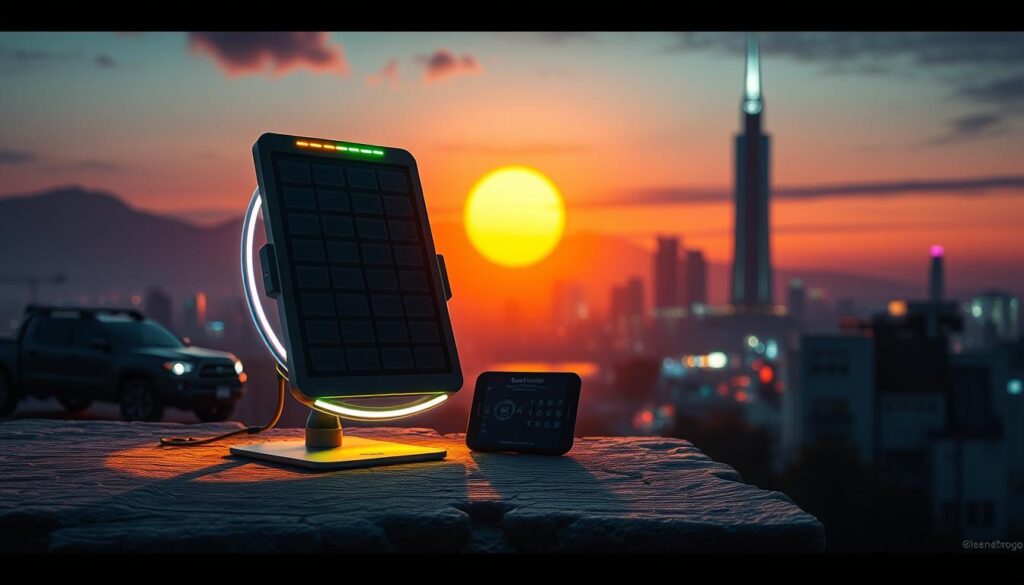 Imagem do Carregador Solar ELECAENTA de 22W