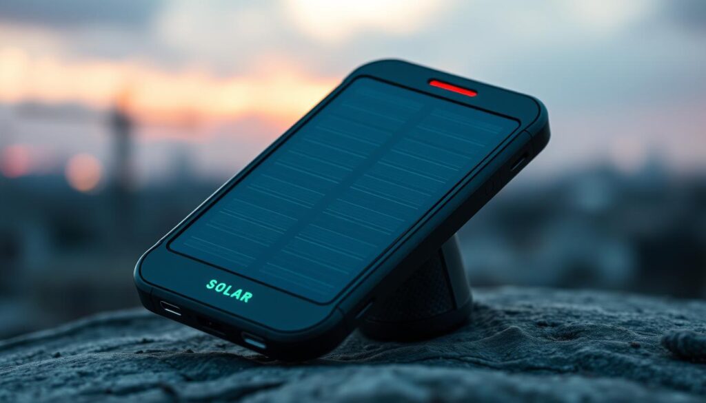 Imagem do Carregador Solar Sem Fio Power Bank 20000mAh